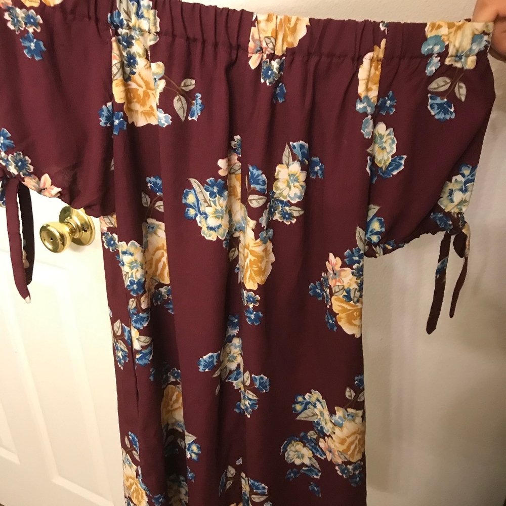 Off the Shoulder Floral Dress